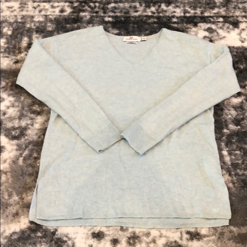 Vineyard Vines Blue Cashmere Blend Sweater XXS